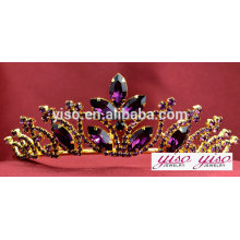 Corona de la tiara de la boda de la joyería del desfile de encargo